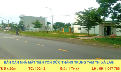 Bán đất mặt tiền đường tôn đức thắng xã tân phước ngay khu dân cư dâu tằm thị xã lagi
