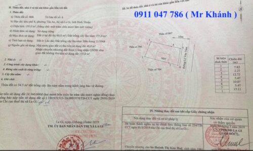 Bán đất mặt tiền lê văn tám thị xã lagi bình thuận