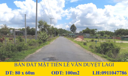 Bán lô đất mặt tiền lê văn duyệt diện tích lớn thị xã lagi bình thuận
