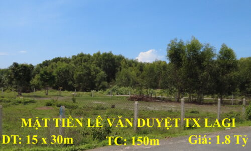 Bán đất mặt tiền lê văn duyệt thị xã lagi bình thuận
