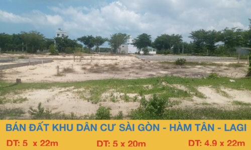 Bán  3 lô  đất  khu  sài  gòn  hàm  tân  thị  xã  lagi  bình  thuận