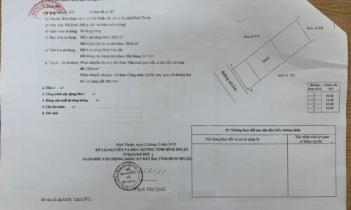 Cơ Hội Đầu Tư Hấp Dẫn: Bán Lô Đất Mặt Tiền Đường Sỏi Nguyễn Thông, Gần Biển Đồi Dương, Thị Xã Lagi, Bình Thuận