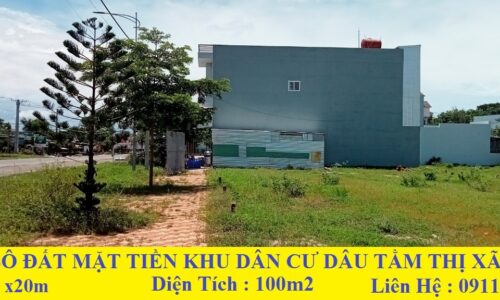 Bán Đất Mặt Tiền Tôn Đức Thắng – Cơ Hội Đầu Tư Tại Khu Dân Cư Dâu Tằm, Thị Xã Lagi, Bình Thuận
